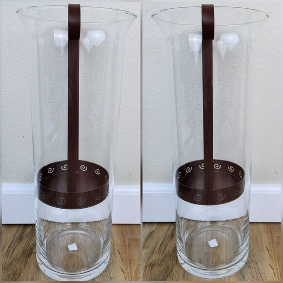 🩵PartyLite Sunesta Medium 13" Glass Hurricane - Picture 7 of 12